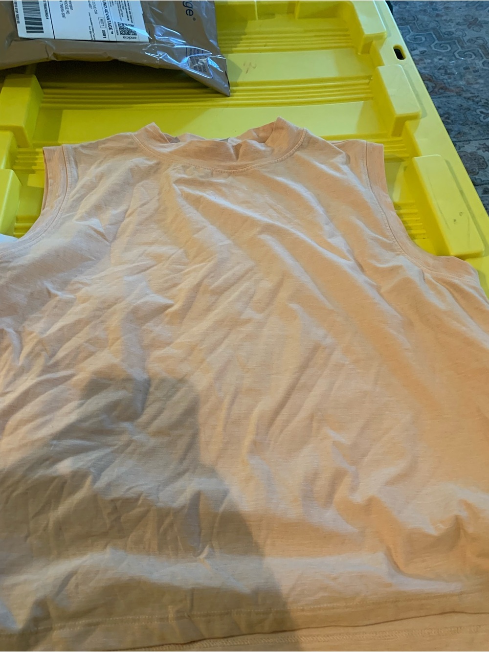 Alia Light Pink Sleeveless Crewneck Tank